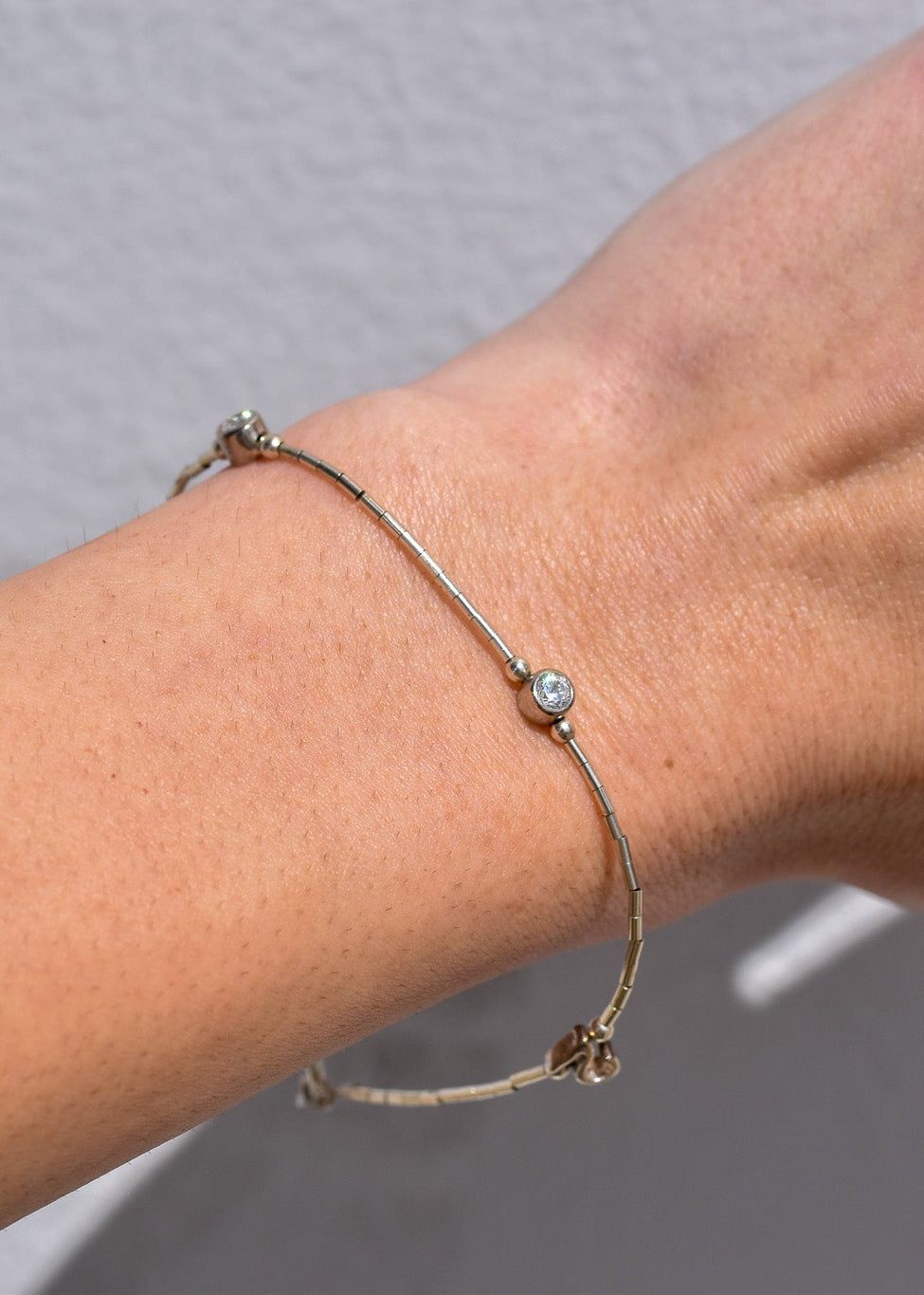 Sterling silver Cubic Zirconia Bracelets available at wholesale and retail prices, only at our crystal shop in San Diego!