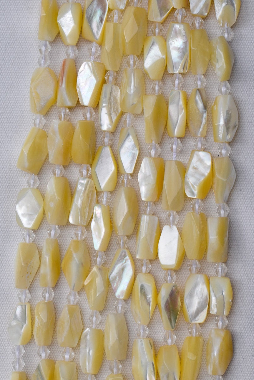 Crafting supplies such as Mother of Pearl Beads available at wholesale and retail prices, only at our crystal shop in San Diego!