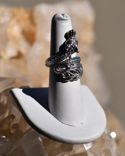 S.S. Adjustable Dragon Coiled Rings