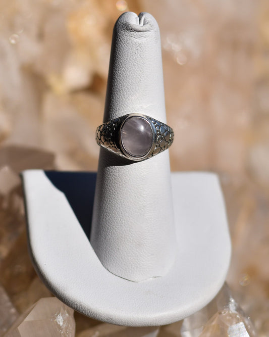 S.S. Rose Quartz Cobblestone Rings