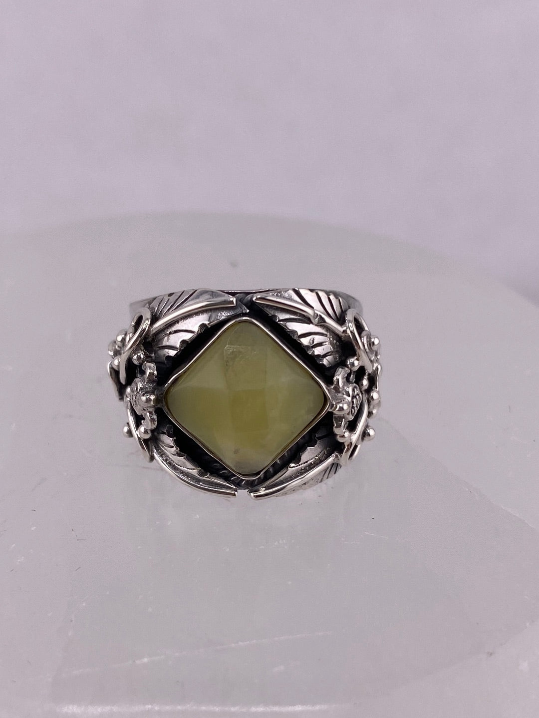 S.S. Shlomo Faceted Jade Band Rings