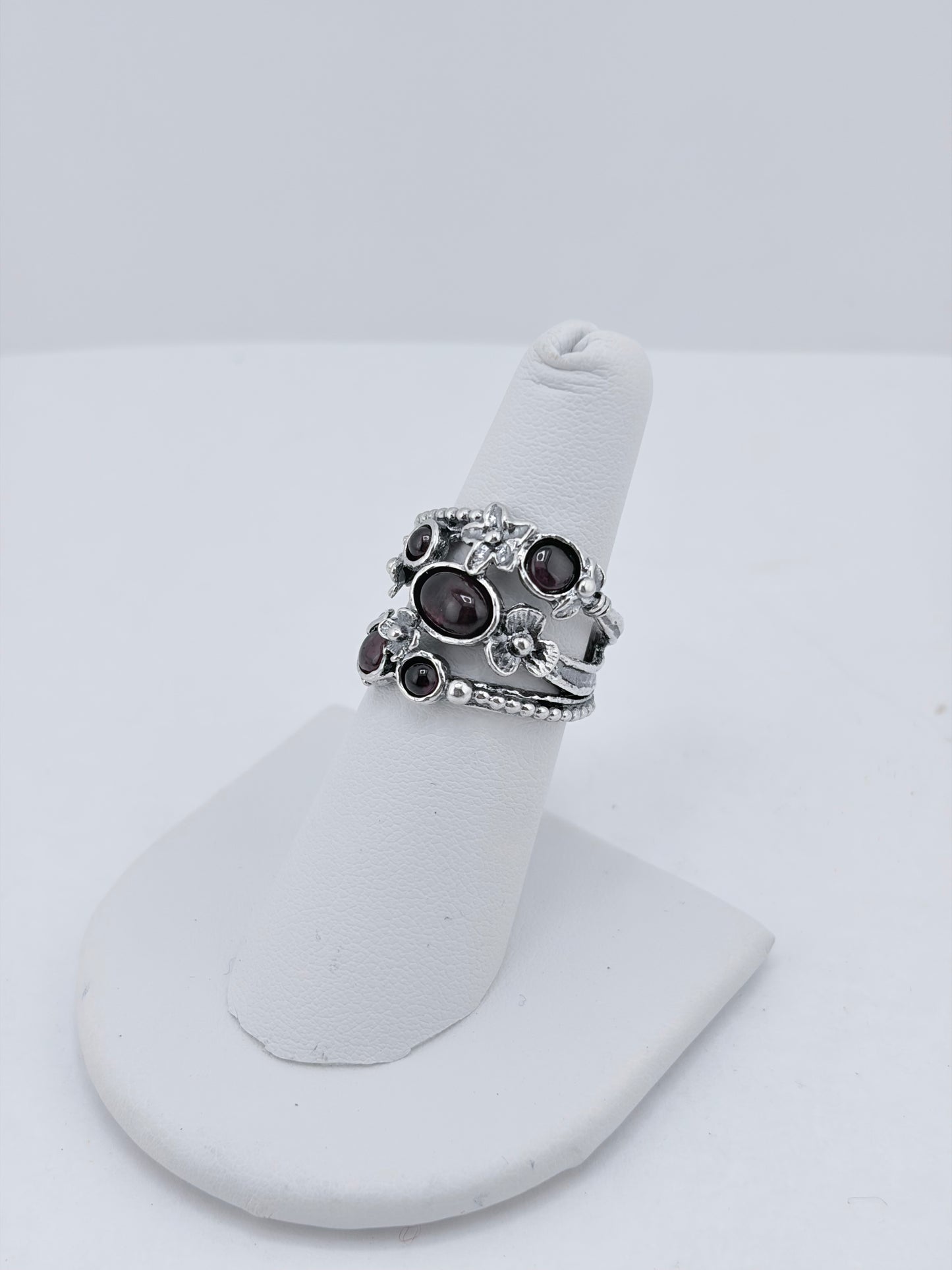 S.S. Irsaeli Garnet Bloom Rings