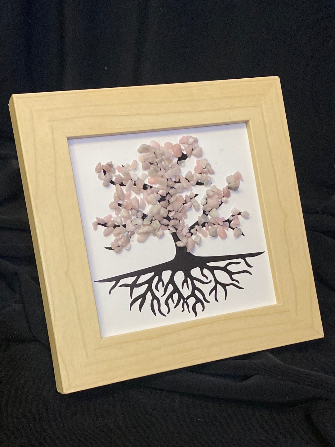 Framed Pink Opal Tree of Life