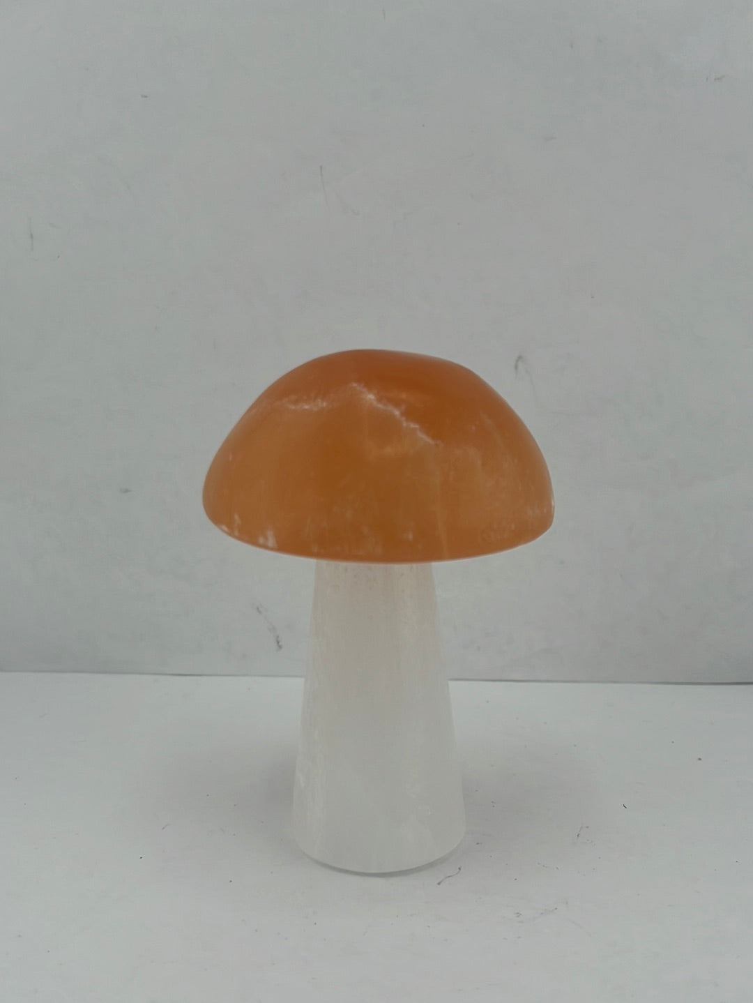Selenite Mushrooms 4"