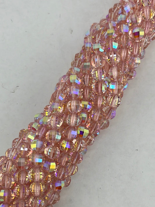 AB Barbie Crystal Rectangular Faceted Beads