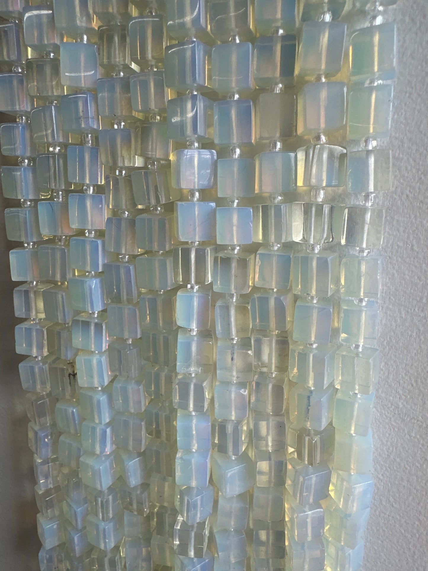 Opalite Cube Beads
