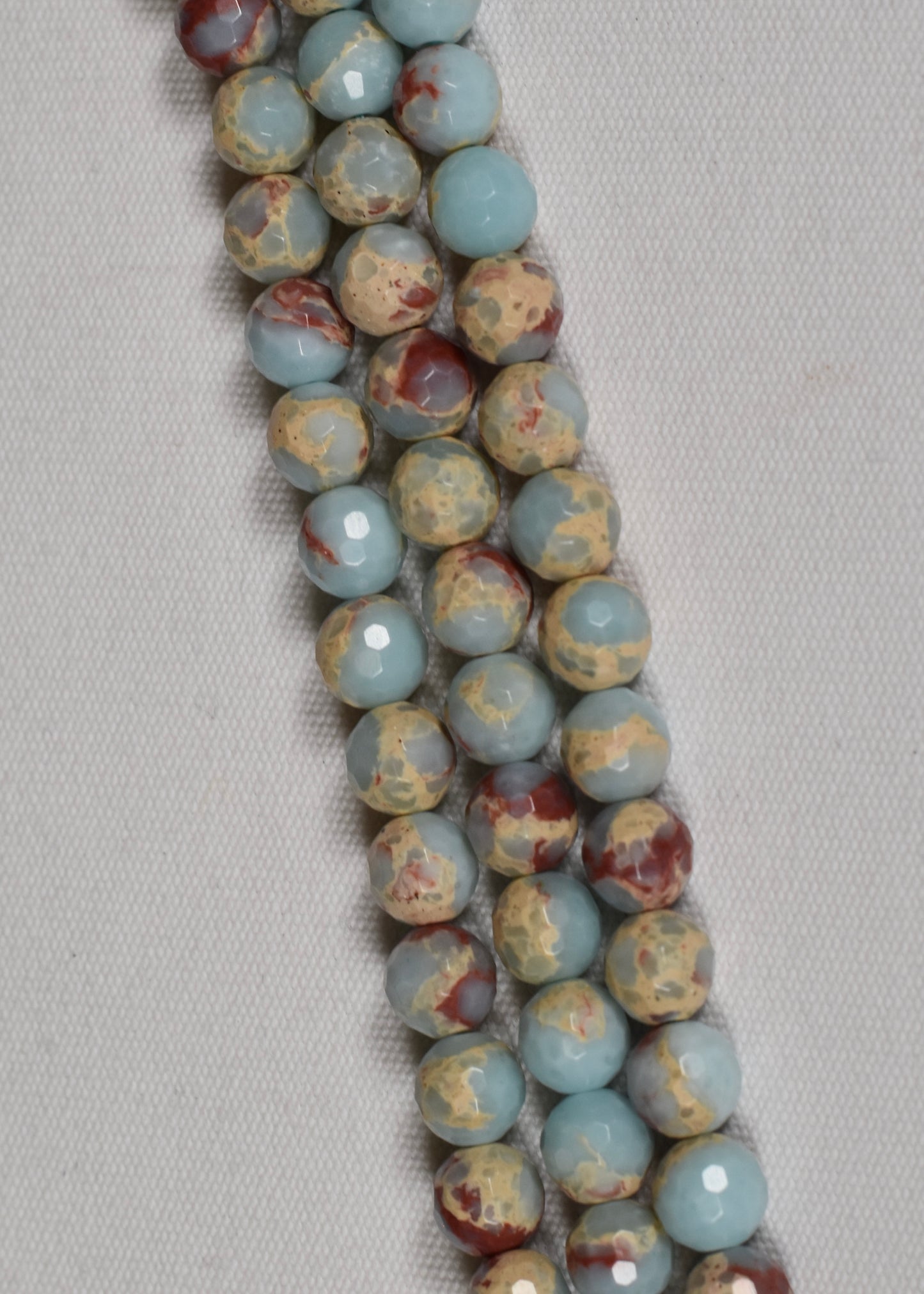 Faceted Imperial Jasper Beads