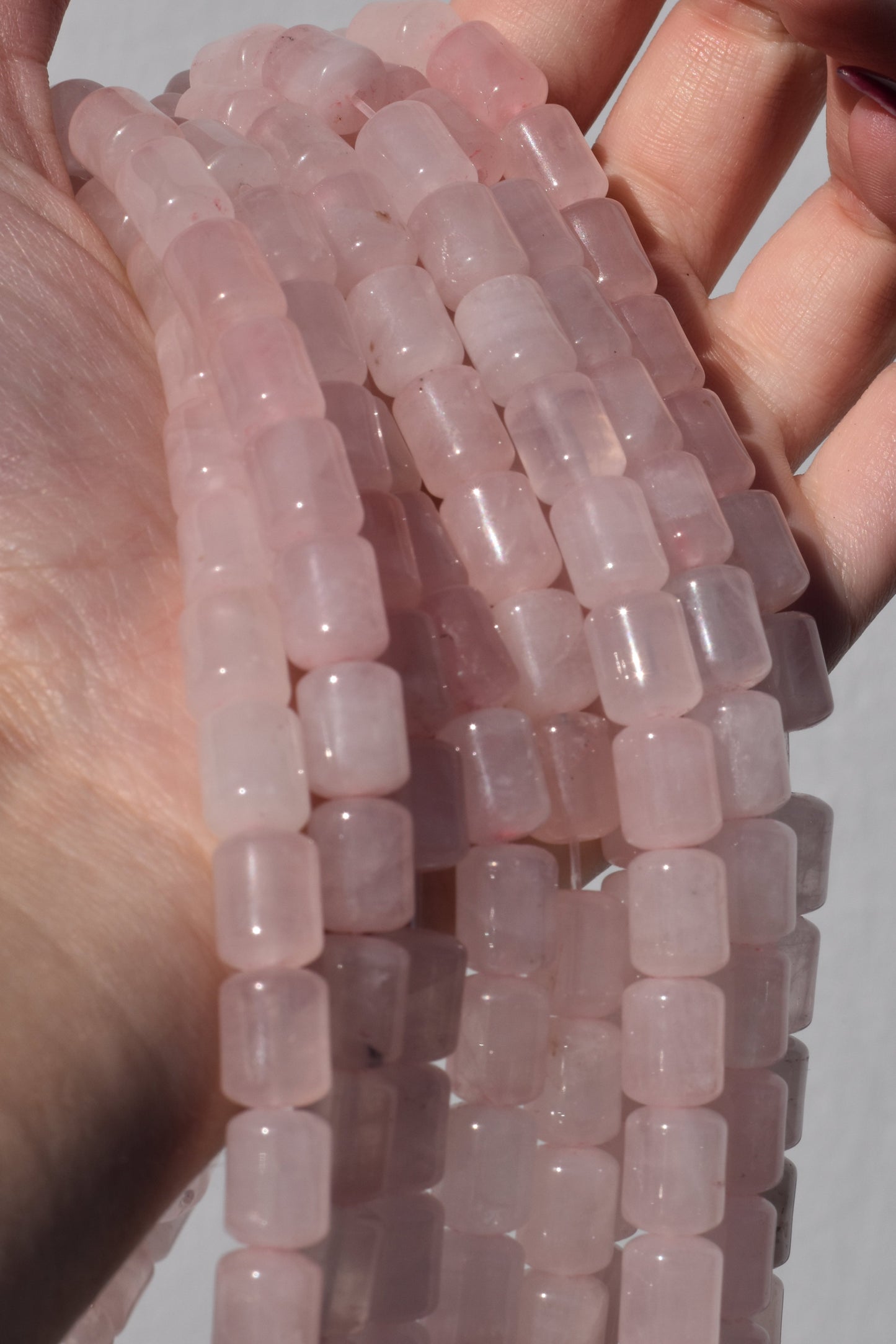 Check out our crystal shop in San Diego with Rose Quartz beads and findings in sterling silver, gold, and more!
At Pacific Beads, we carry crystals in a wide variety of forms. Find Rose Quartz beads, Rose Quartz geodes, Rose Quartz carvings, and designer Rose Quartz jewelry so that you can enjoy its healing properties in the way that best suits you and your lifestyle. The best part? You can shop crystals wholesale, meaning there is always something within your budget!