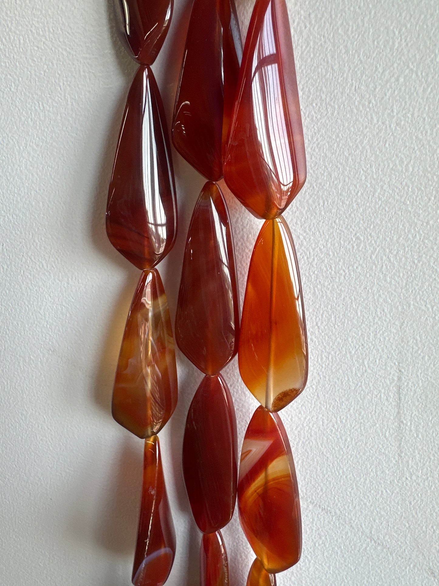 Carnelian Arrowhead Beads