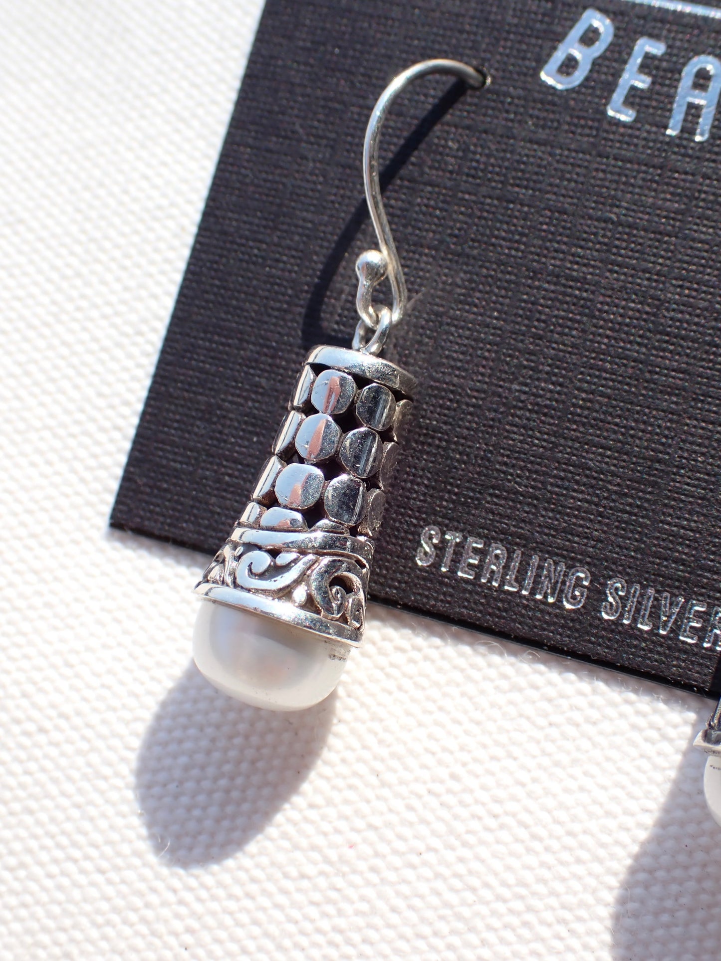 S.S. AAA Grade Mabe Pearl Drop Earrings