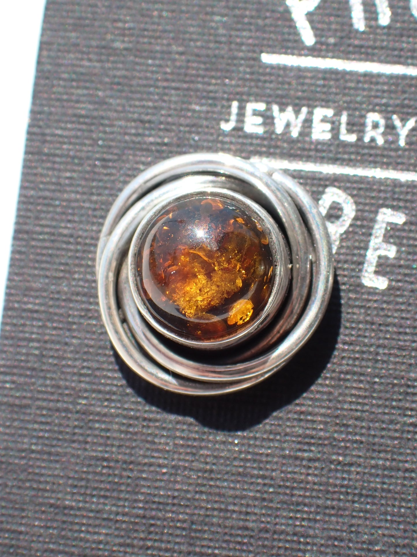 S.S. Baltic Amber Stud Earrings
