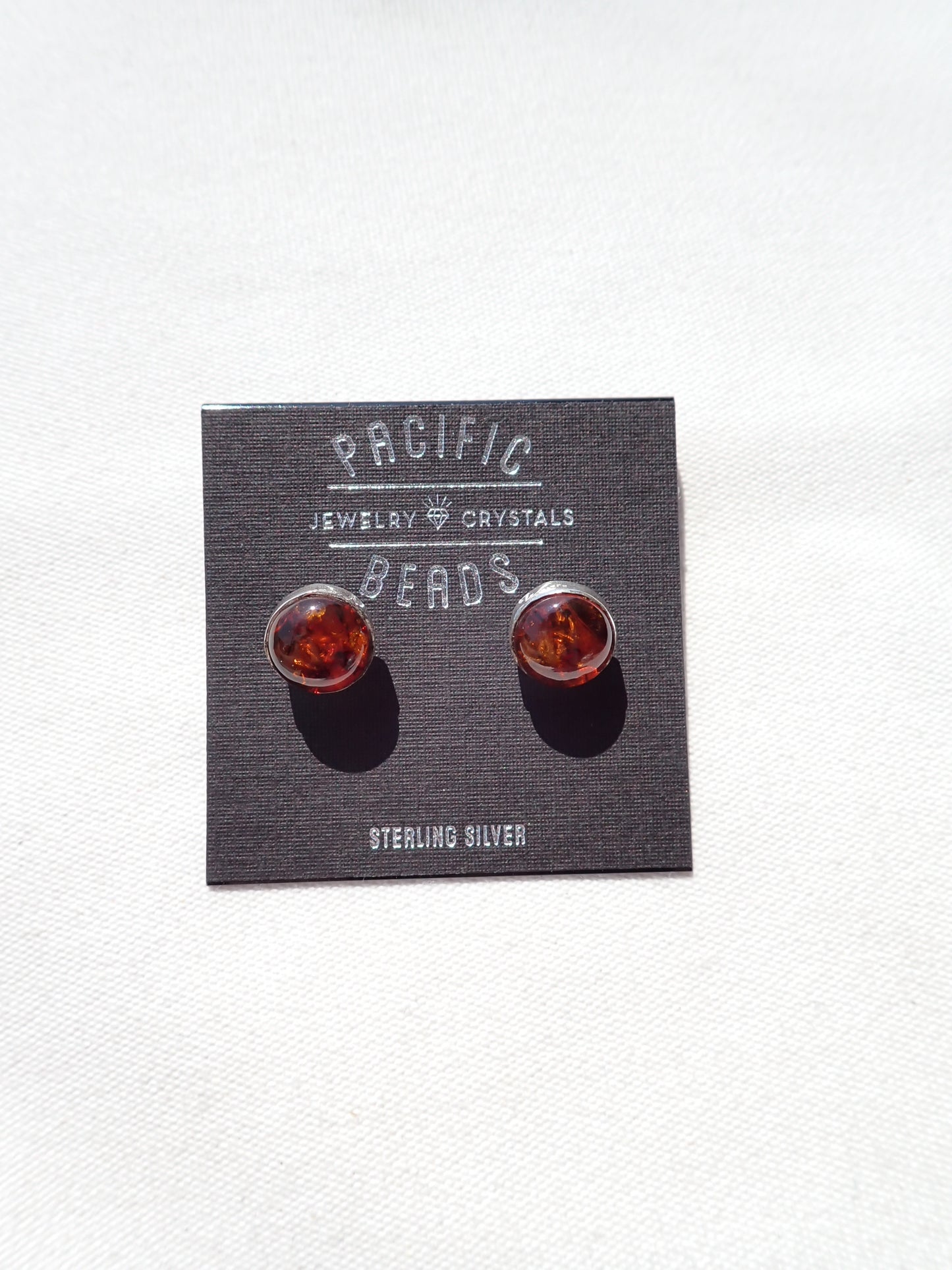 S.S. Amber Stud Earrings