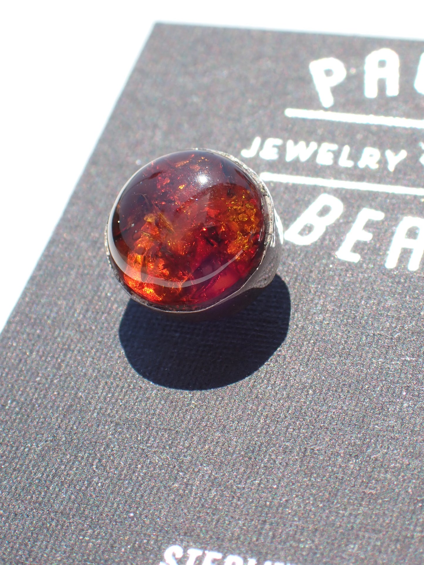 S.S. Amber Stud Earrings