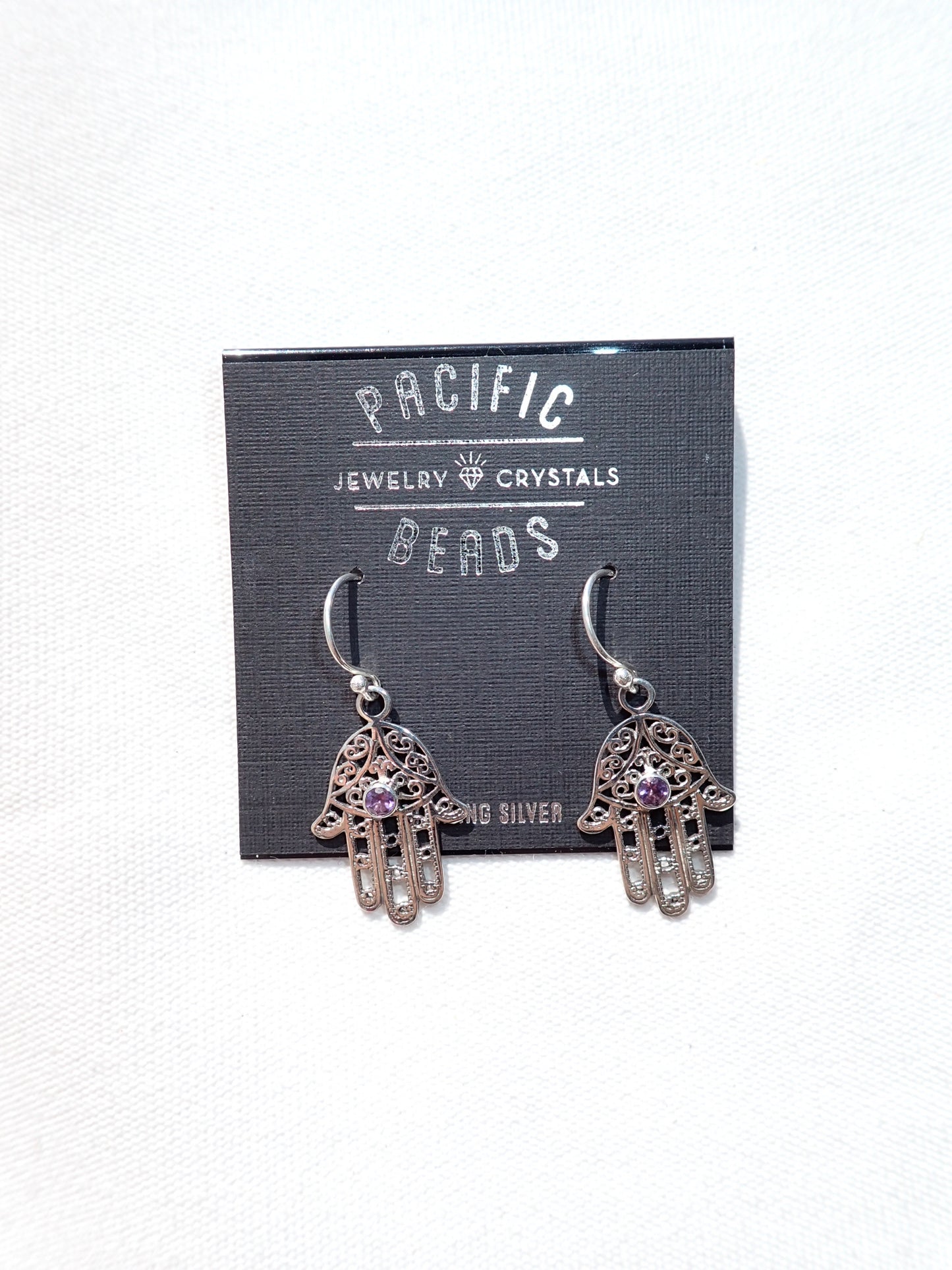 S.S. Hamsa Drop Earrings