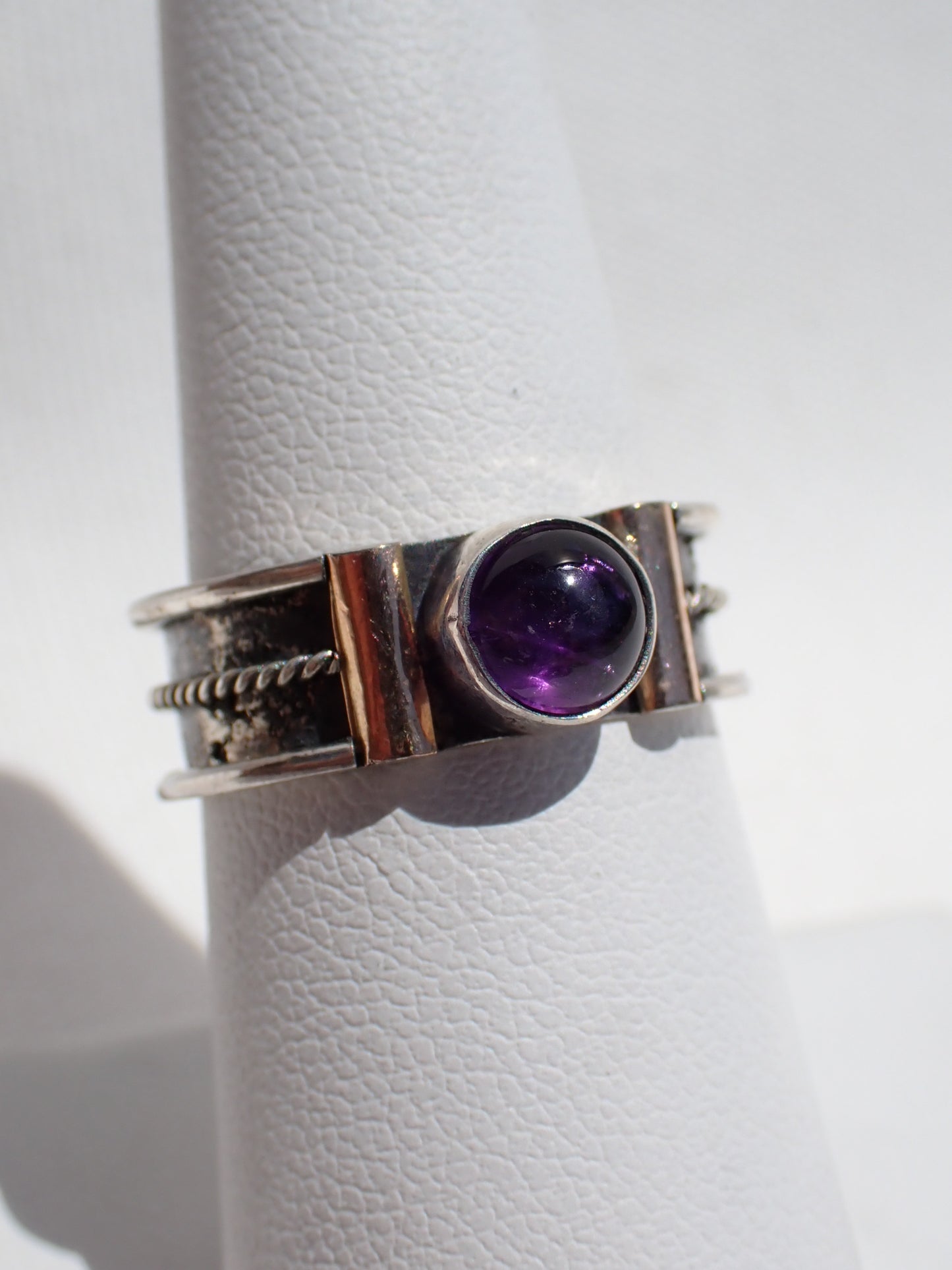 S.S. 18k Gold Amethyst Rings