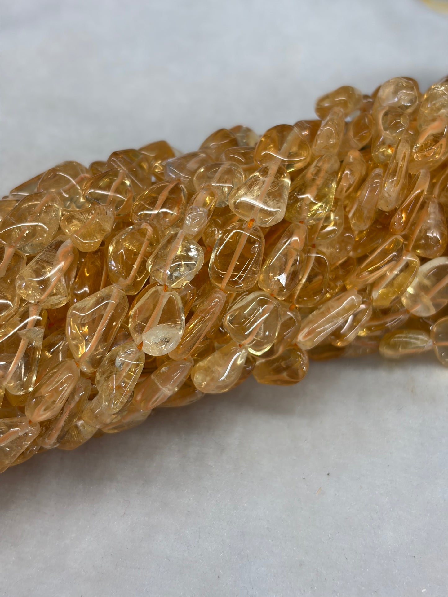 Medium Citrine Nugget Beads