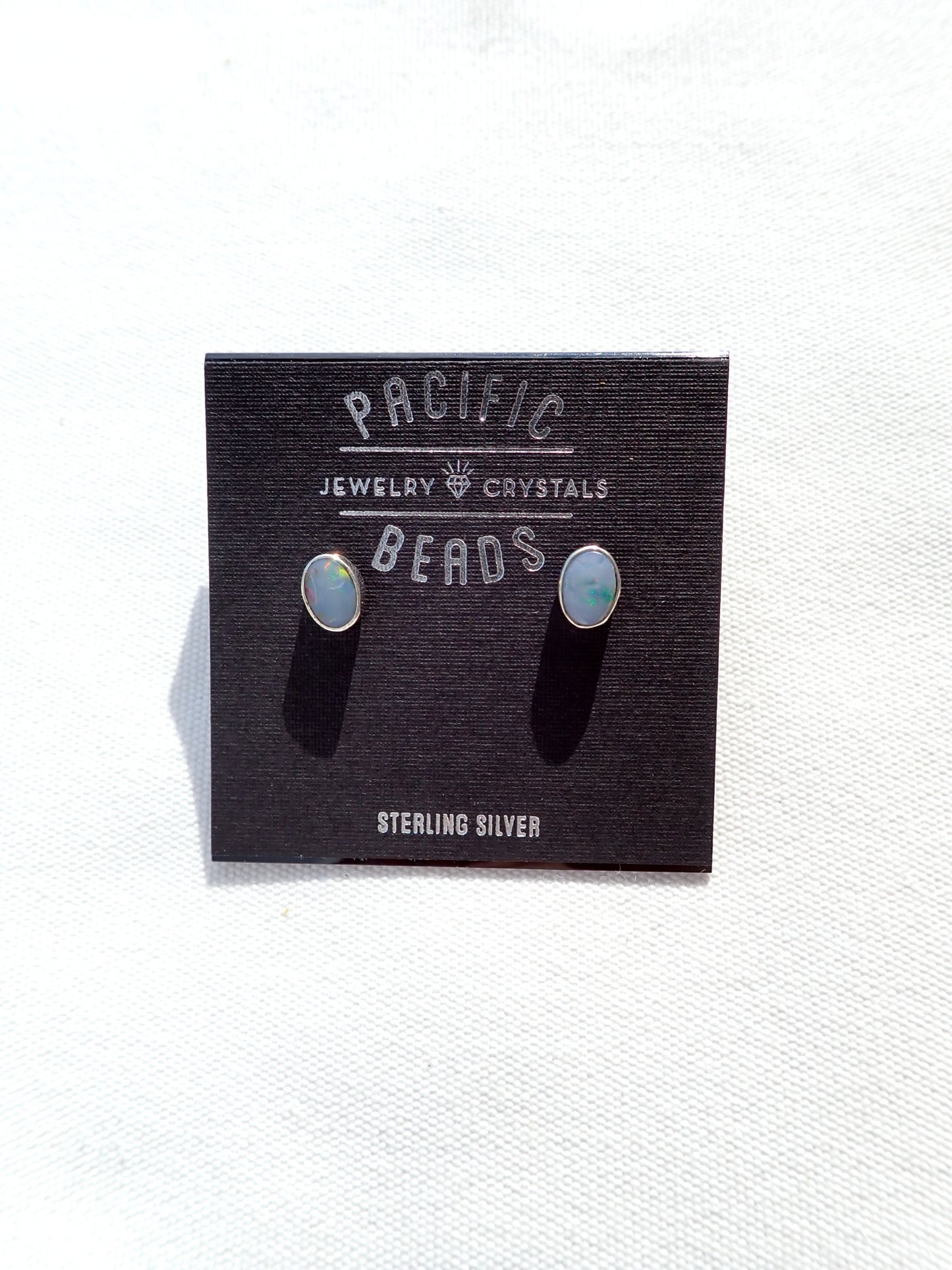 S.S. Australian Opal Stud Earrings