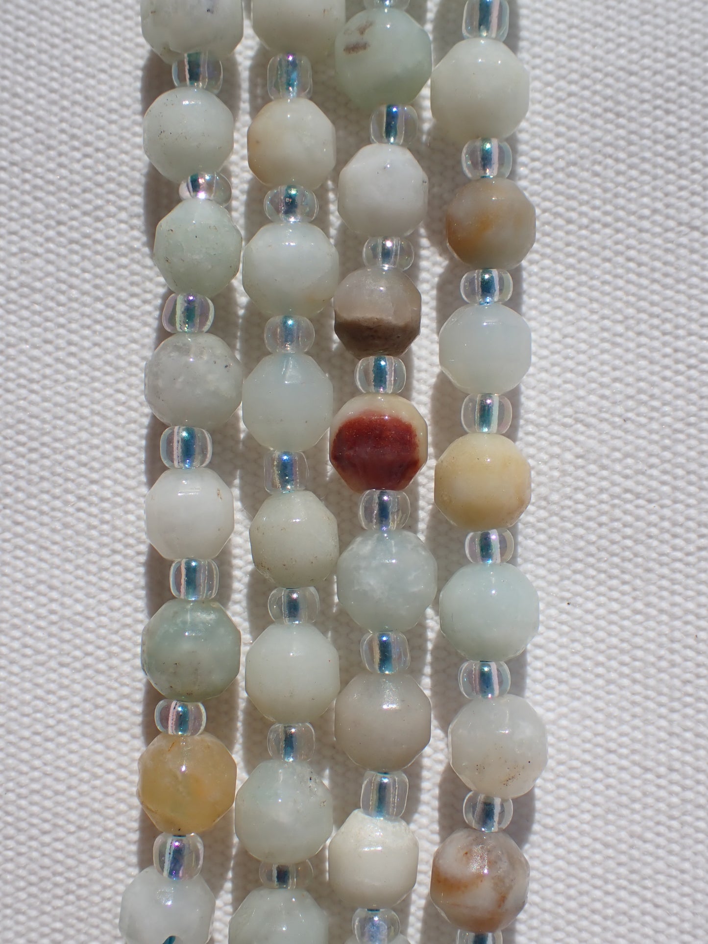 Faceted Amazonite Bicone Beads