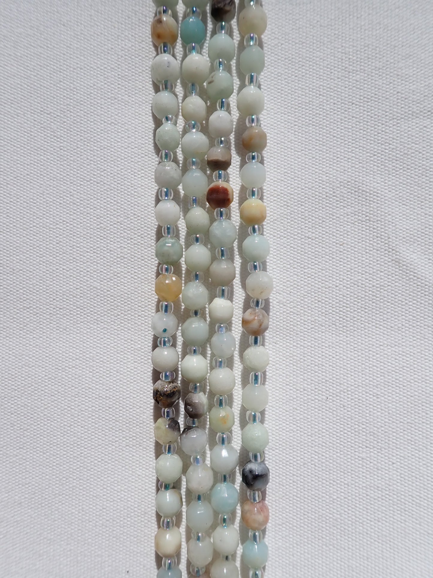 Faceted Amazonite Bicone Beads