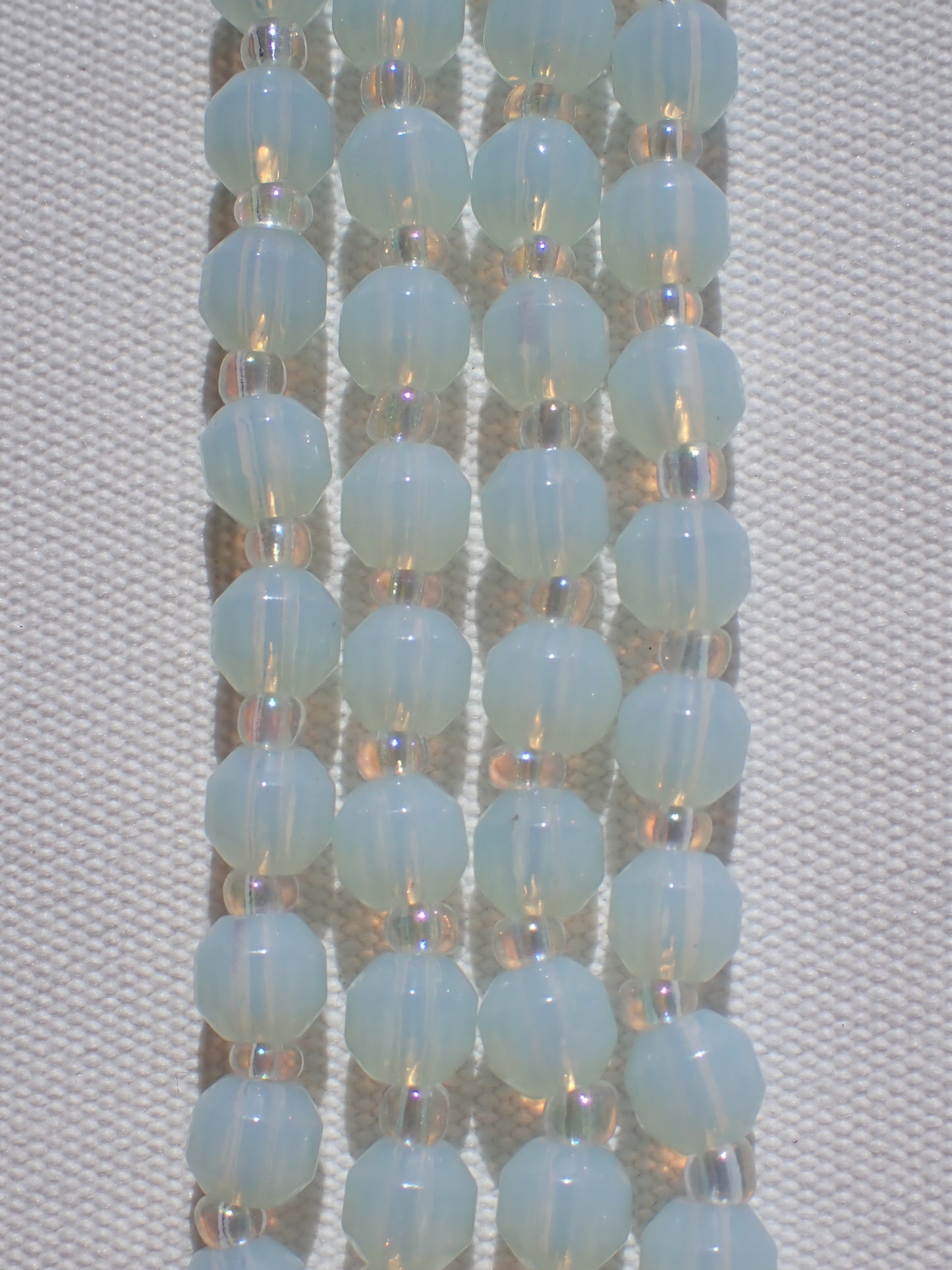 Faceted Opalite Bicone Beads