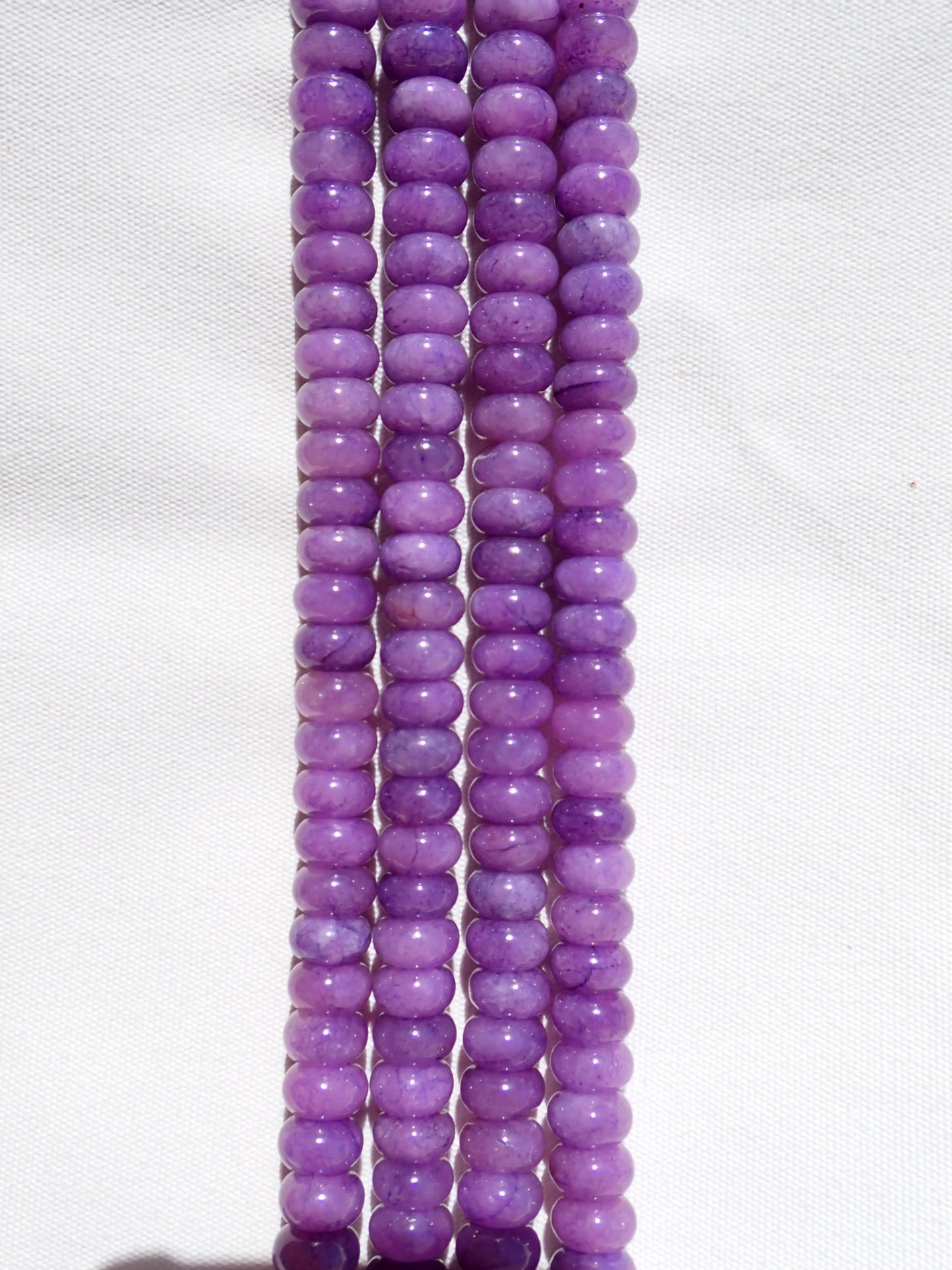 Dyed Jade Rondelle Beads