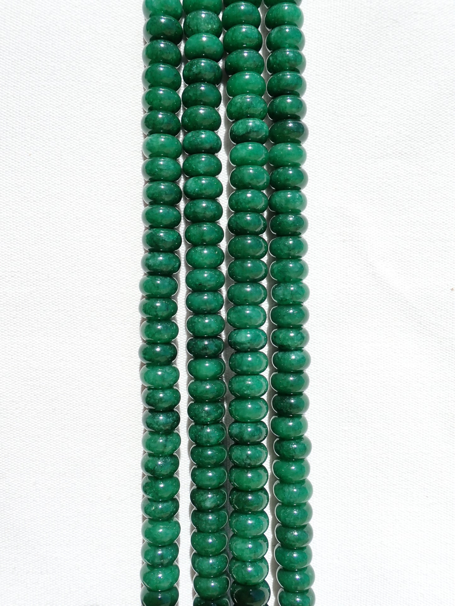 Dyed Jade Rondelle Beads