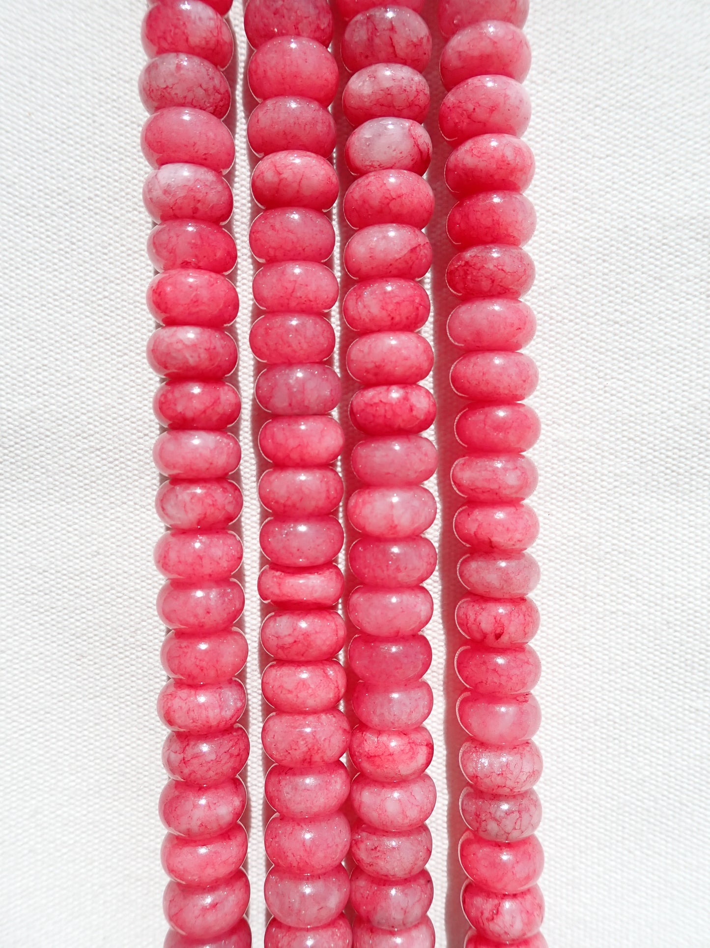 Dyed Jade Rondelle Beads