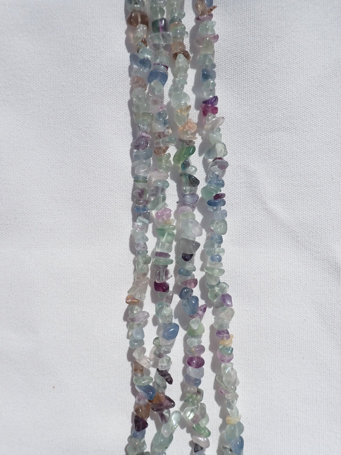 Rainbow Fluorite Chip Beads