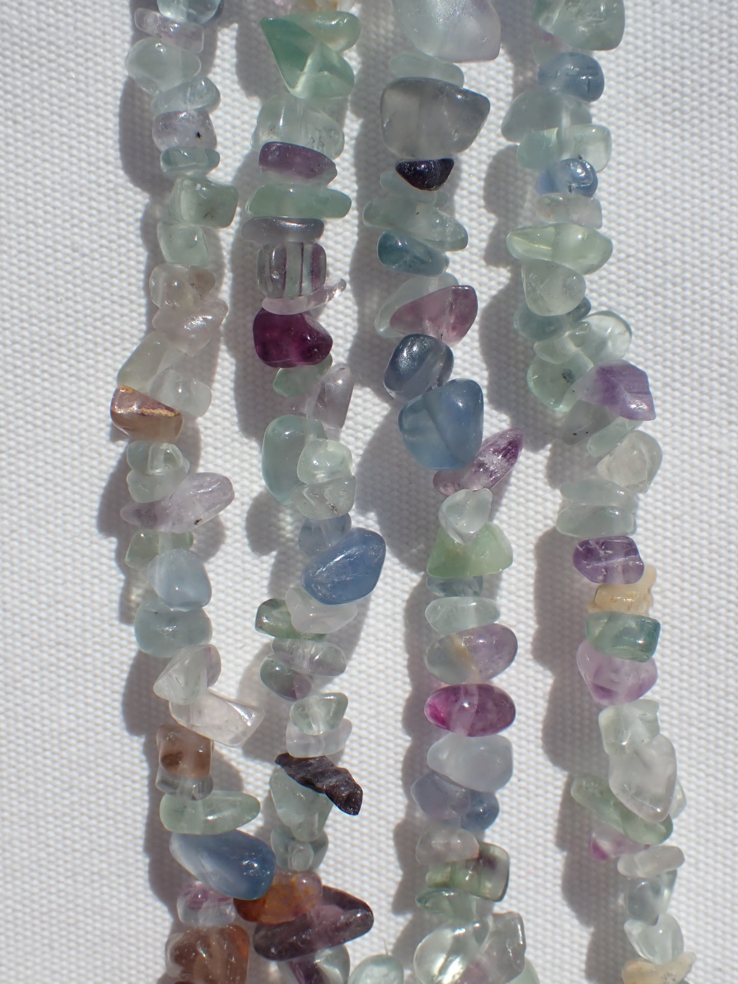Rainbow Fluorite Chip Beads