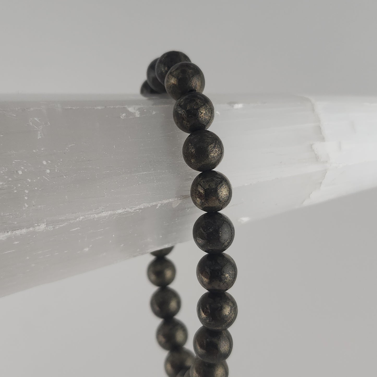 Handmade, genuine pyrite bracelets available at wholesale and retail prices, only at our crystal shop in San Diego!