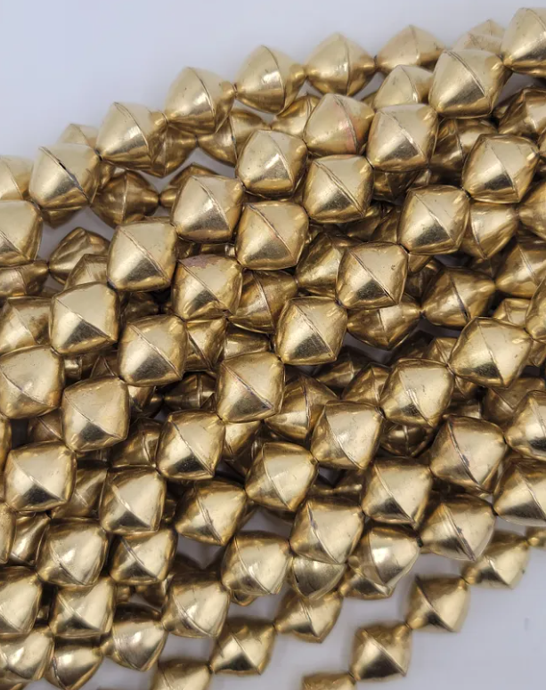 Brass Bicone Beads