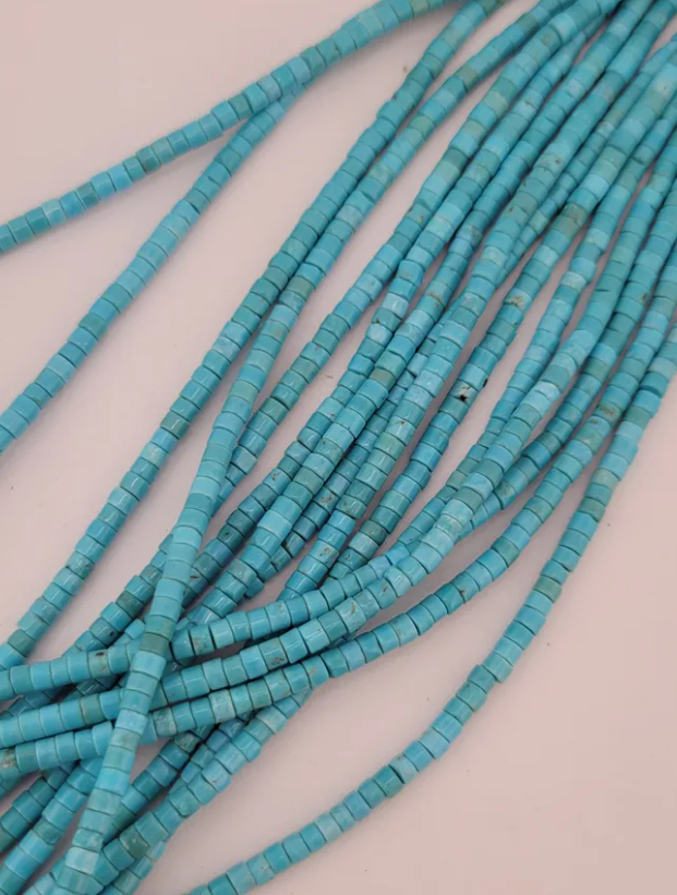 Blue Turquoise Heishi Beads