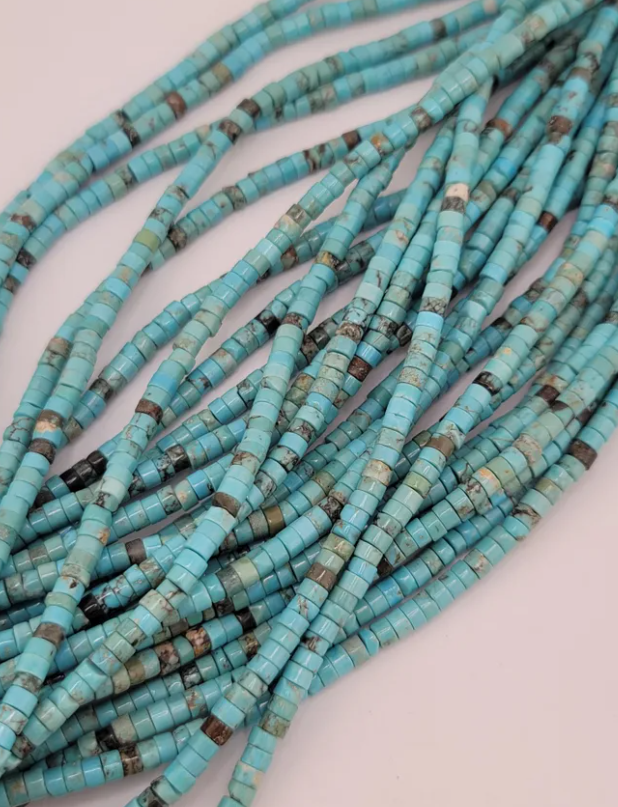 Natural Turquoise Heishi Beads