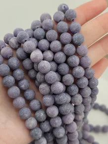 Matte Lepidolite Beads