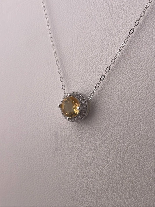 S.S. Citrine and Zircon Necklaces