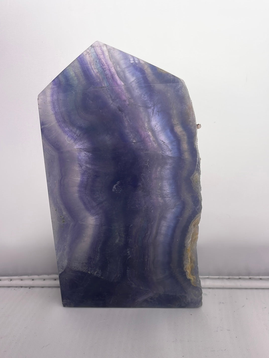 Half Raw Rainbow Fluorite Obelisks
