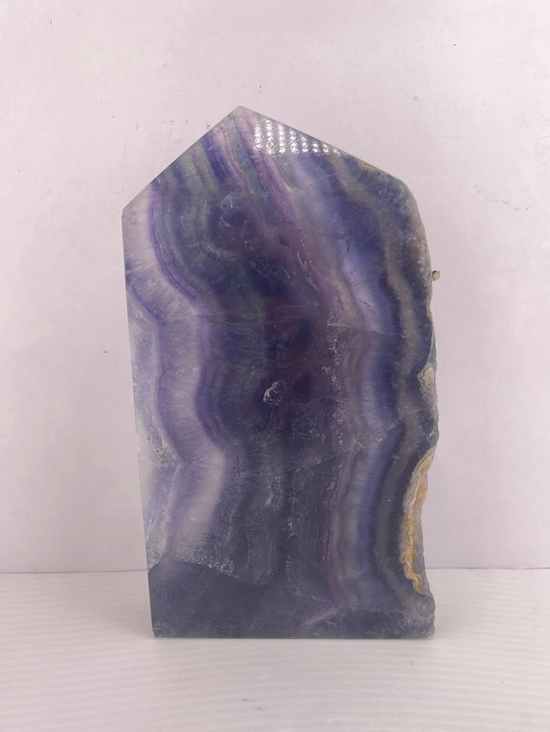 Half Raw Rainbow Fluorite Obelisks