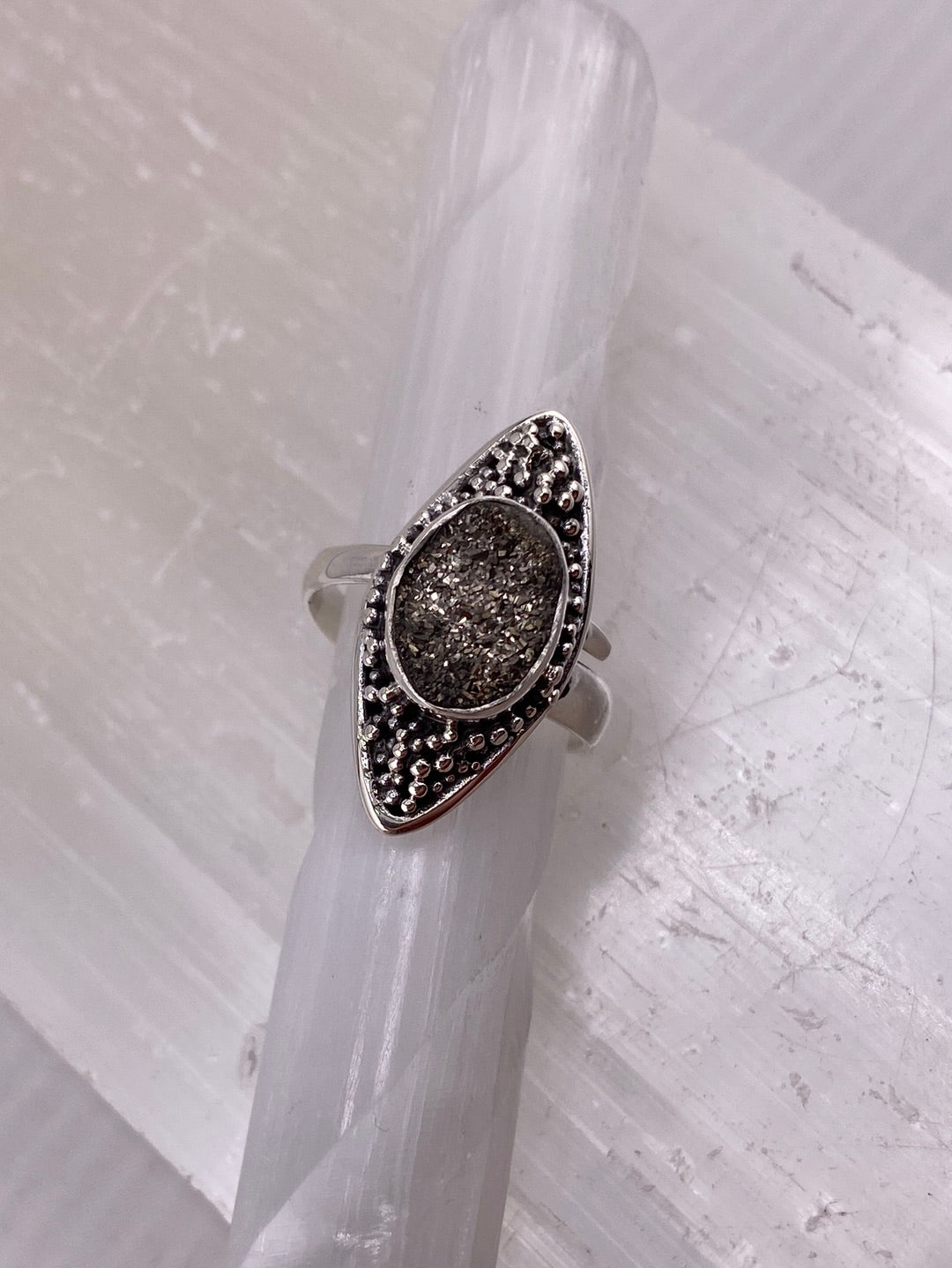 S.S. Shlomo Pyrite Adjustable Rings
