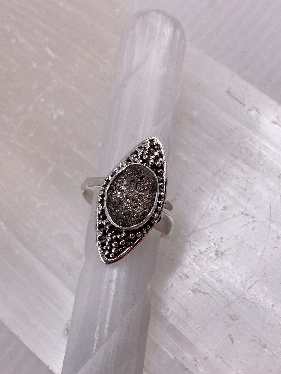 S.S. Shlomo Pyrite Adjustable Rings