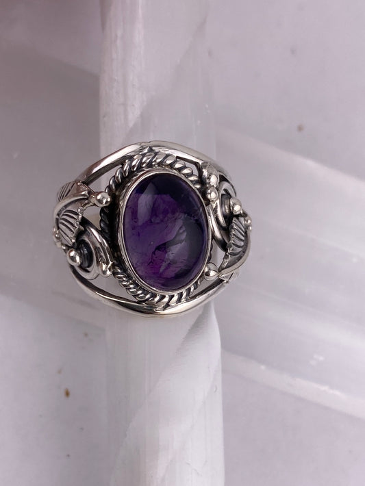 Sterling silver Shlomo designer amethyst ring available at wholesale and retail prices, only at our crystal shop in San Diego!