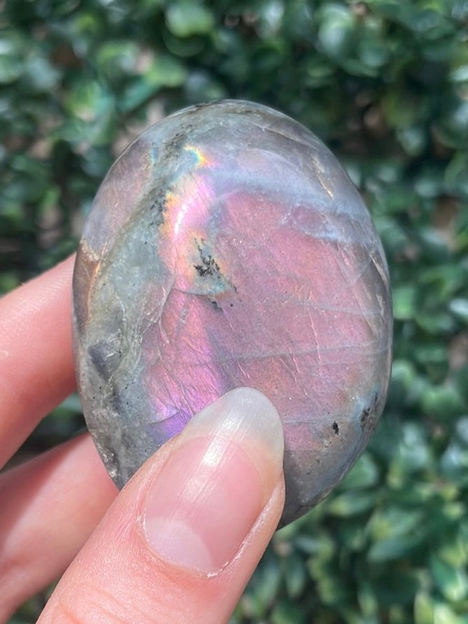 Purple Labradorite Palmstones