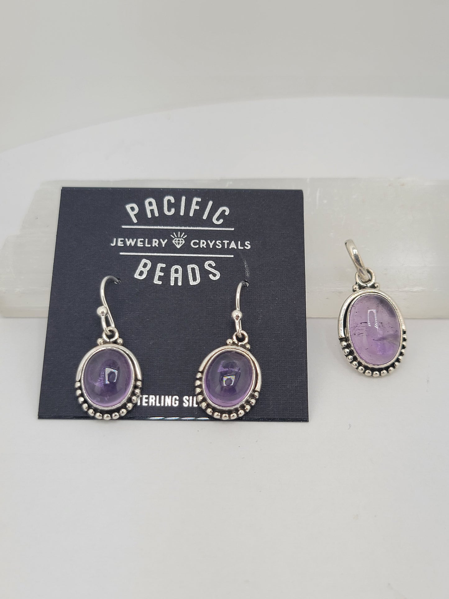 S.S. Amethyst Oval Jewelry Sets