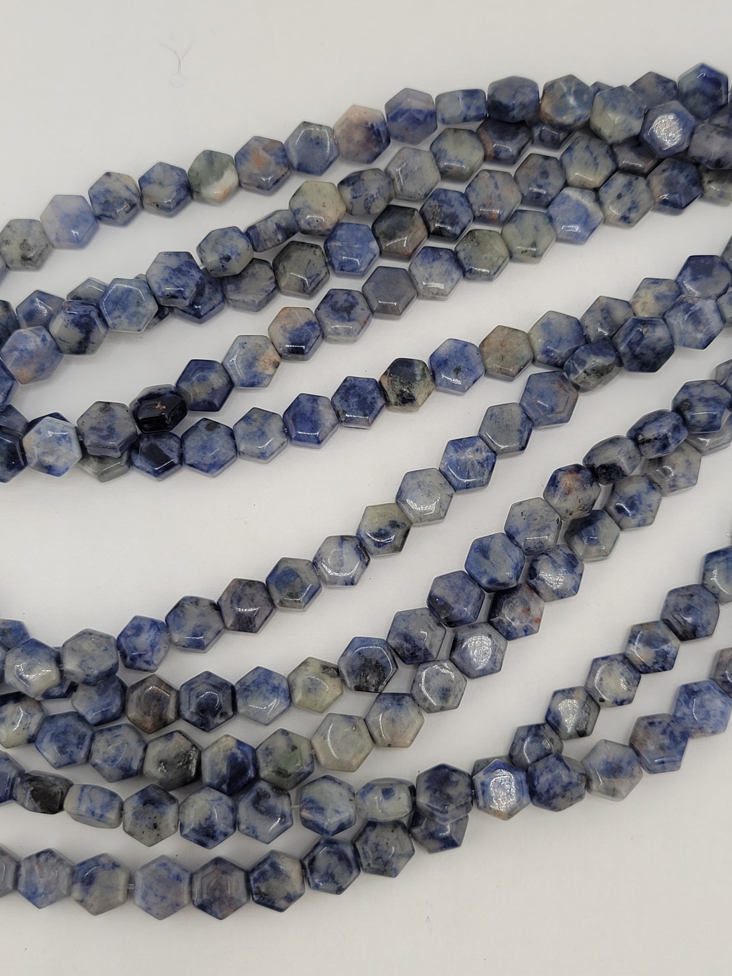 Sodalite Hexagon Beads