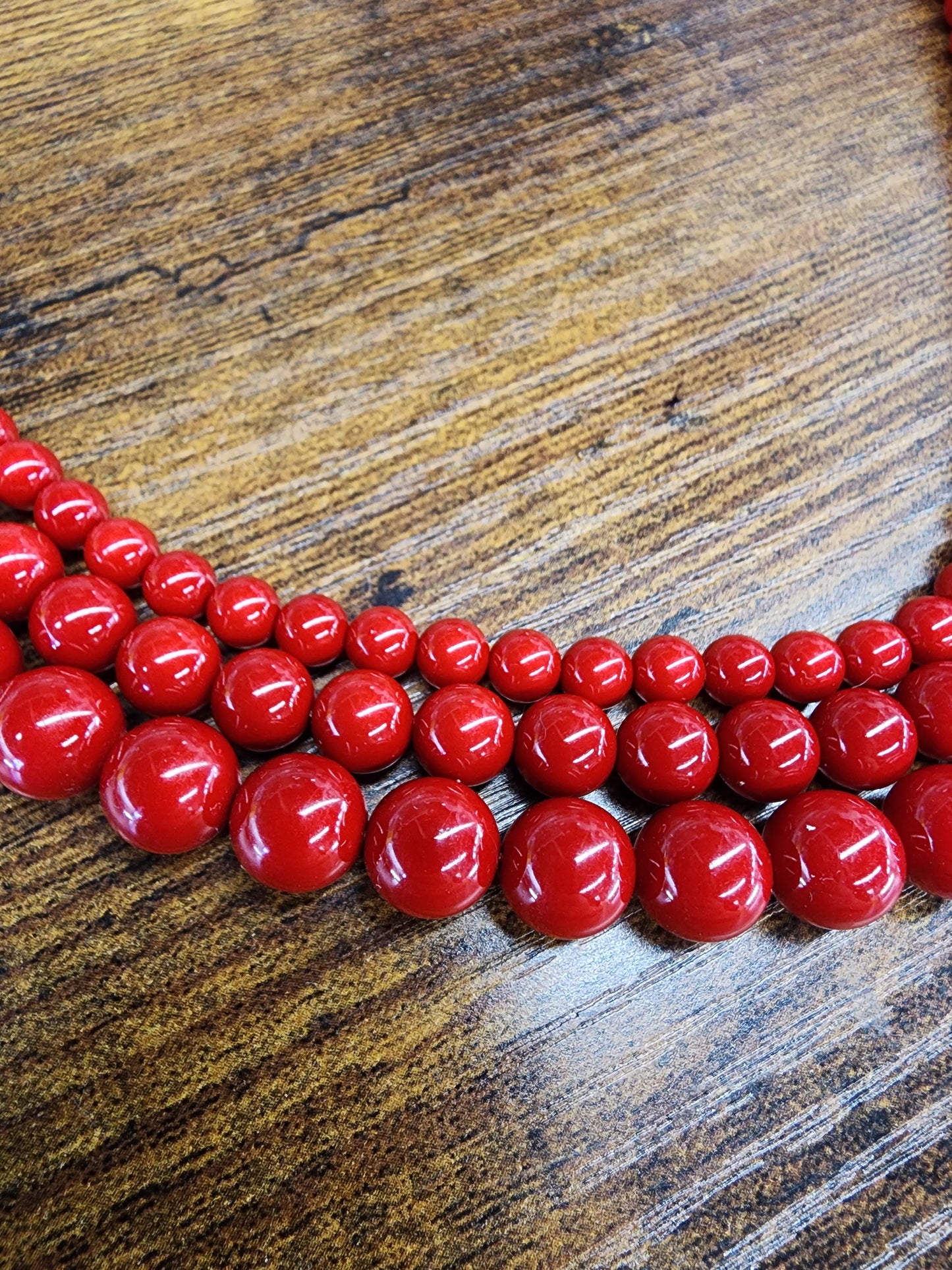 Red Shell Beads