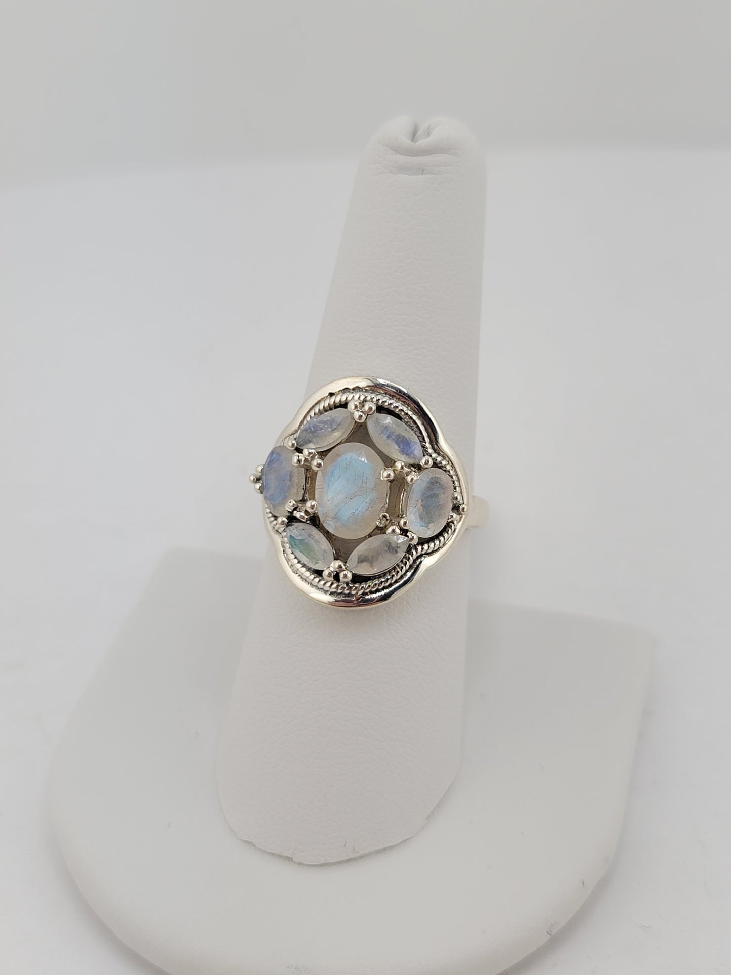 S.S. Faceted "7" Rings