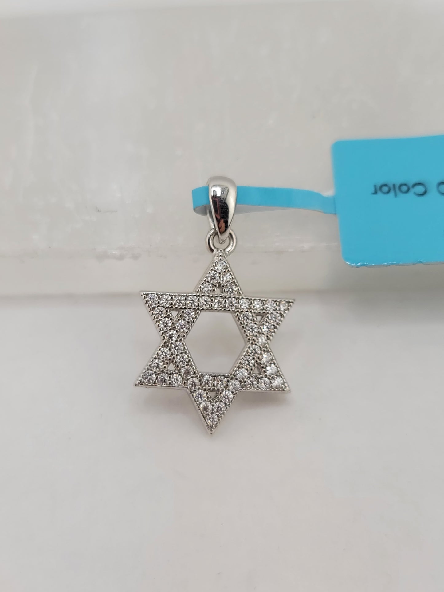 S.S. Moissanite Star of David Pendants