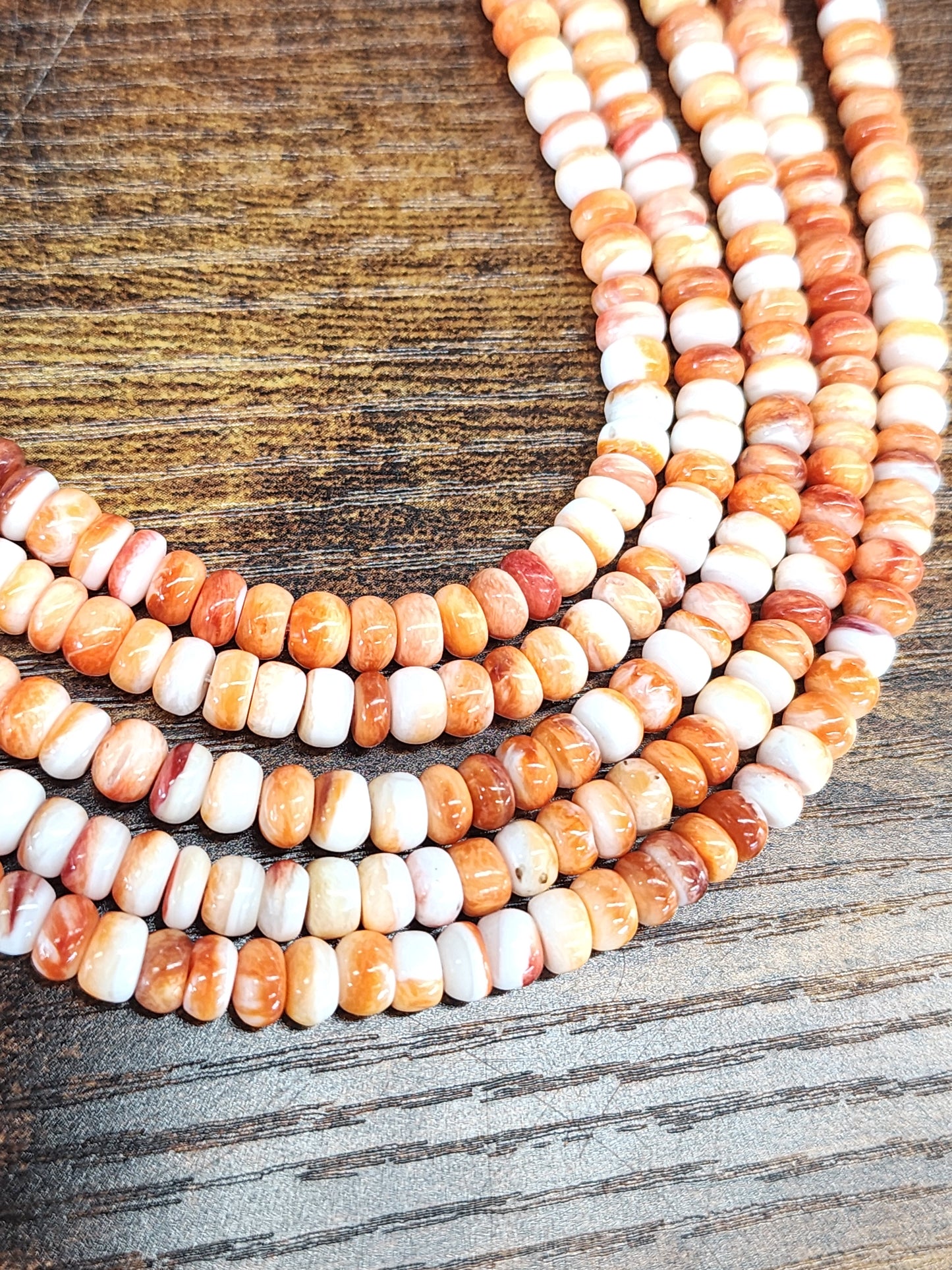 Oyster Shell Rondelle Beads