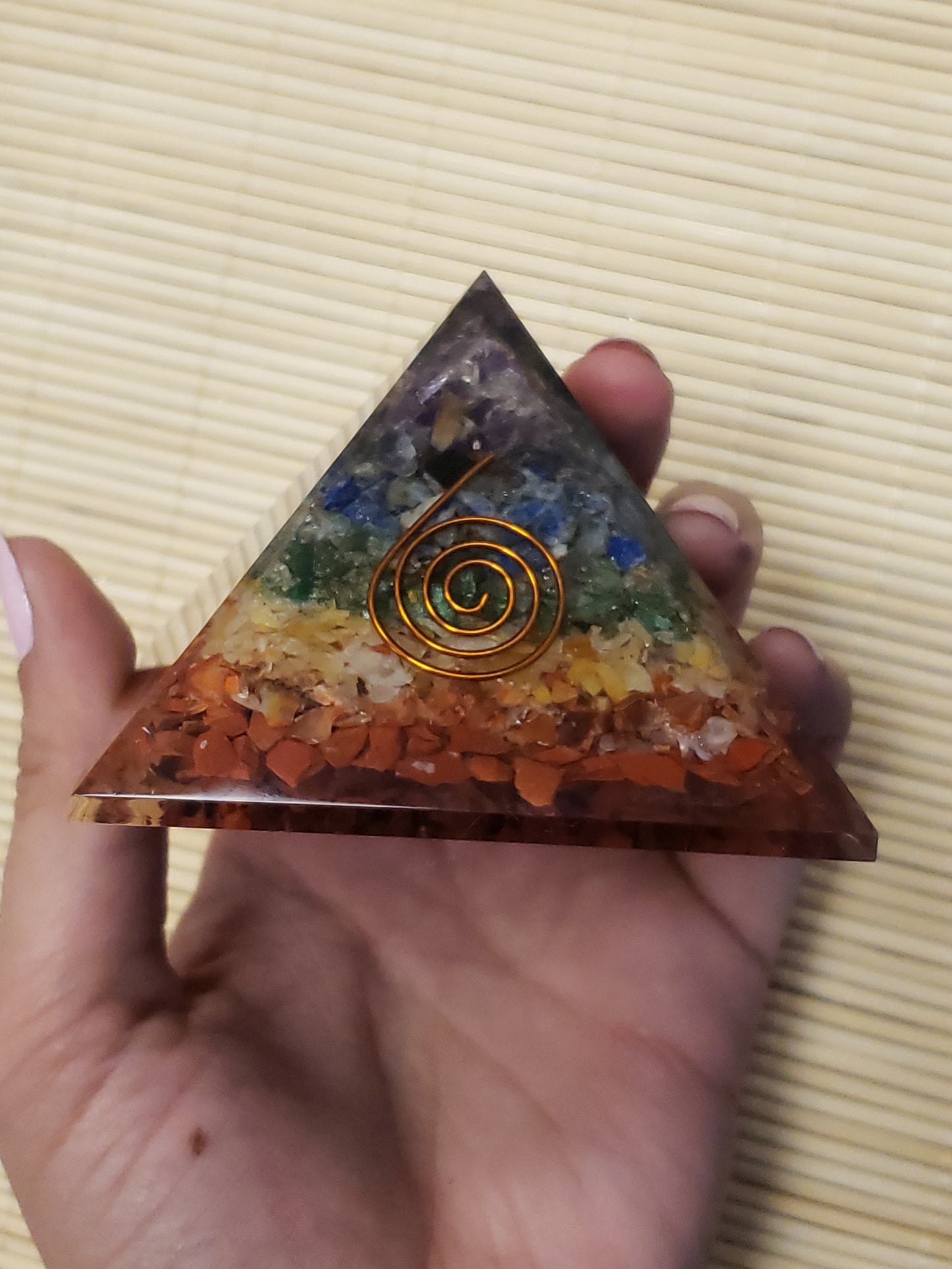 Orgonite Chakra Pyramid