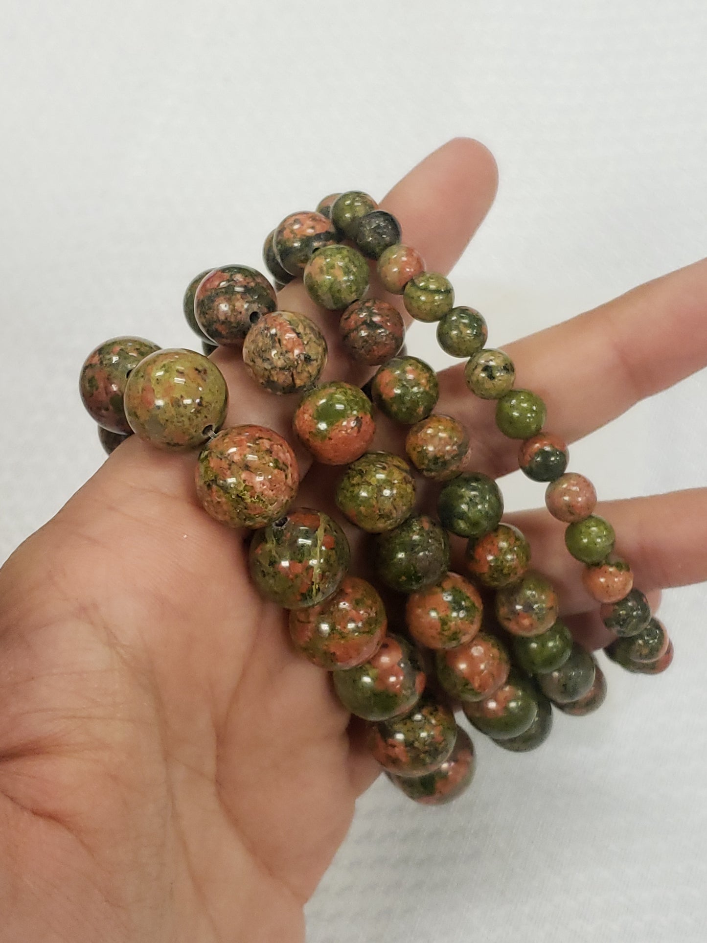Unakite Stretch Bracelet