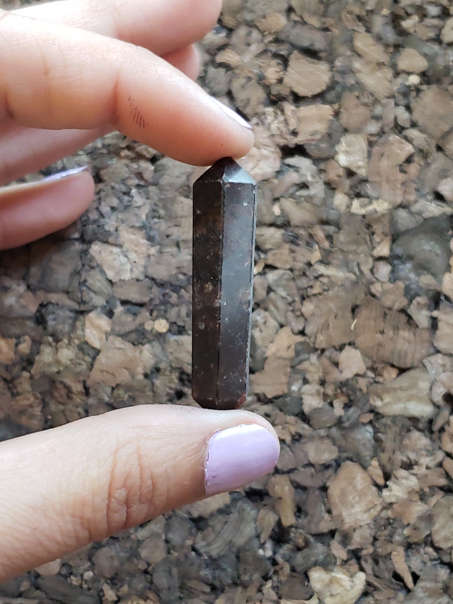Mini Double Terminated Garnet Point